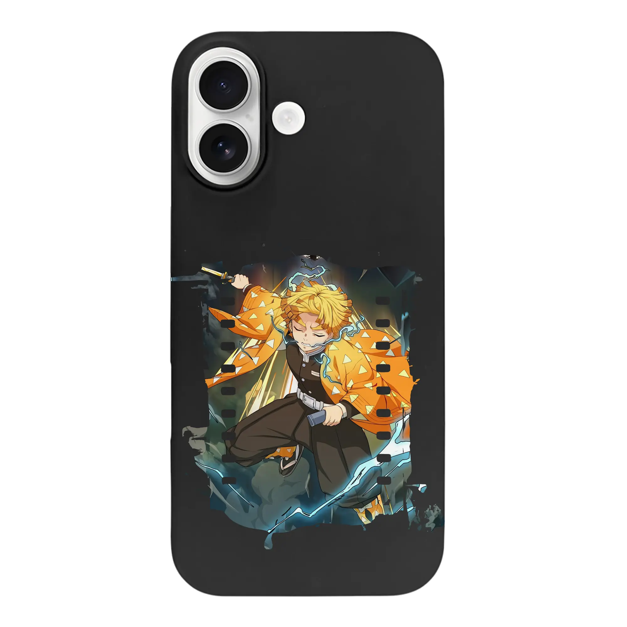 鬼滅の刃 グッズ,我妻 善逸 - iPhone 17 シリーズ シリコンケース 薄型 耐衝撃 指紋防止 ソフトタッチカバー 精密フィット 傷防止 保護ケース iPhone 17/17 Air/17 Pro/17 Pro Max 対応